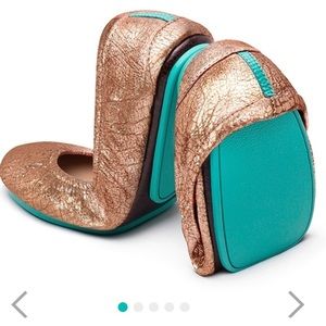 Rose Gold Glam Tieks Size 7